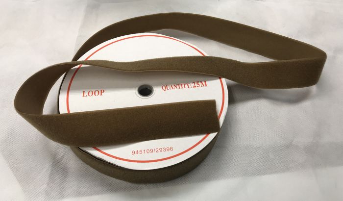 50mm - 2" Velcro - Loop Coyote Brown Roll