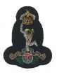 Royal Signals Officers Wire Embroided Cap / Beret Badge - Kings Crown