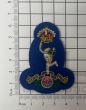 Royal Signals Berkshire Yeomanry Officers Wire Embroided Cap / Beret Badge - Kings Crown