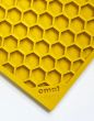 SodaPup Lick Mat - Enrichment EMAT with Honeycomb Design - Small - Yellow