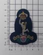 Royal Signals Officers Wire Embroided Cap / Beret Badge - Kings Crown