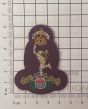 Royal Signals Officers Wire Embroided Maroon Cap / Beret Badge - Kings Crown