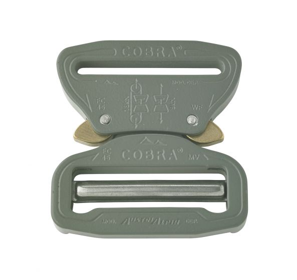 AustriAlpin 45mm 1.75" Foliage Green Cobra Buckle - Male Adjustable Female Fixed FY45FVF