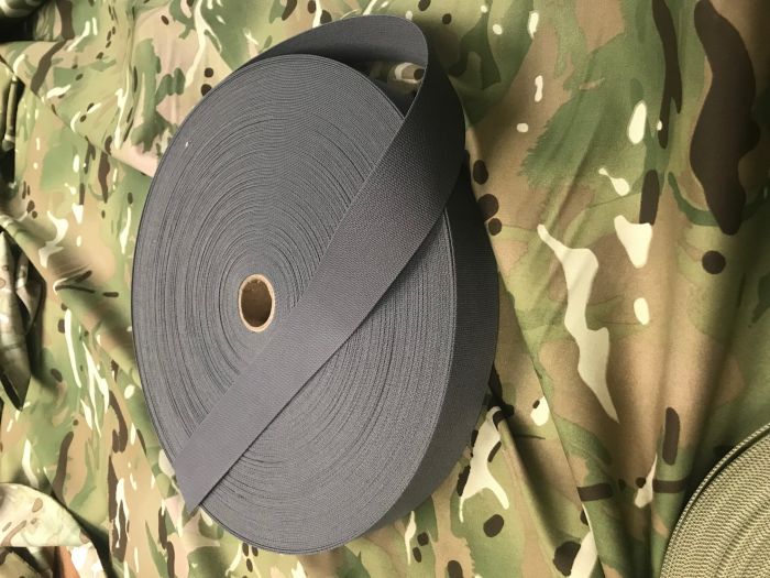 50mm - 2" Wolf Grey Webbing