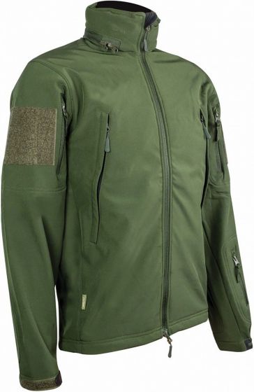 Triple Layered Highlander Tactical Soft Shell Jacket - Green