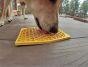 SodaPup Lick Mat - Enrichment EMAT with Honeycomb Design - Small - Yellow