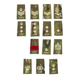 All Ranks Ivory On Multicam   Mtp Ccf Rank Slide (combined Cadet Force)