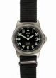 MWC G10 LM Stainless Steel Military Watch Non Date (Black NATO Strap)