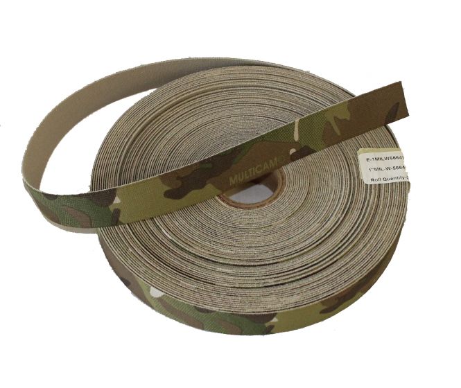 25mm / 1" Sided Original Crye Multicam Elastic Roll