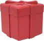 SodaPup Gift Box/Present Durable Rubber Chew Toy & Treat Dispenser - Red - Large