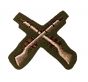 crossed rifles marksman badge