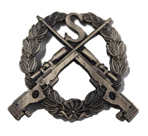 ssue Metal British Army Sniper Badge clear 