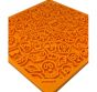 SodaPup Lick Mat - Enrichment EMAT with Zombie Design - Orange - Large