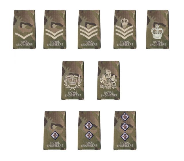 royal-engineers-rank-slides-all-colours