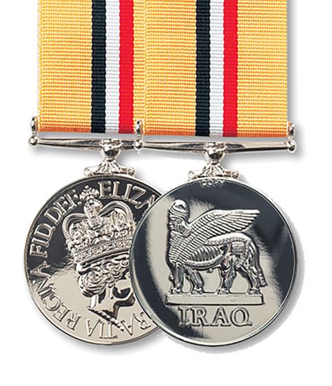 Official OP Telic IRAQ Miniature Medal and Ribbon