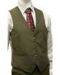 Olive Moleskin Waistcoat by Wathen Gardiner