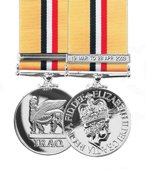 Official OP Telic IRAQ FULL SIZE Medal + Ribbon and Clasp