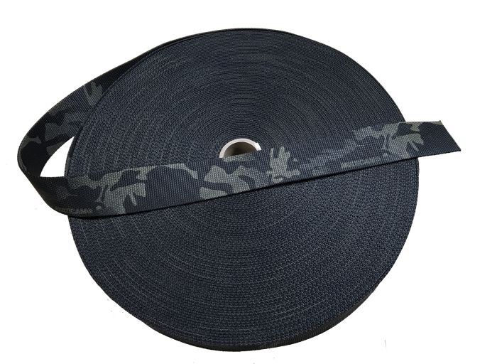 50mm / 2" Double Sided Multicam Black Webbing with CTEdge™