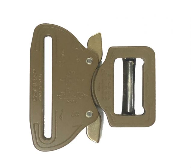 AustriAlpin Hybrid Cobra Buckle Coyote Brown - Male Adjust 25mm - Fem Fixed 50mm (XL Clips)