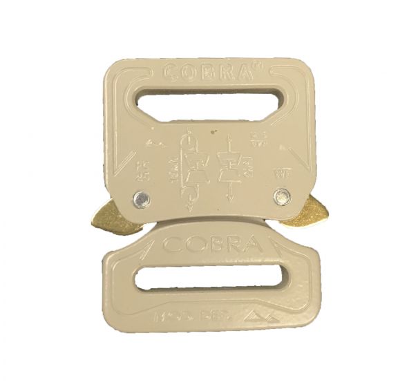 AustriAlpin 25mm / 1" Sand Cobra Buckle - Male Fixed Female Fixed FC25SFF