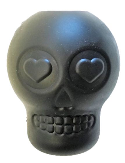 MKB Sugar Skull Treat Dispenser & Chew Toy - Large - Magnum Black