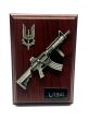 SAS Plaque L119A Rifle and Cap Badge in Pewter (6" x 4")