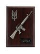 SAS Plaque M16A2 Rifle and Cap Badge in Pewter (6" x 4")