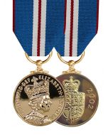 Official Queens Golden Jubilee Full Size Medal and Ribbon