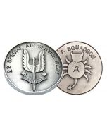 A Sqn Bug Emblem - SAS 22 Special Air Service Regiment Coin pair