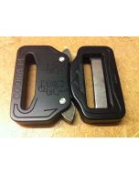 AustriAlpin 33mm Matt Black Cobra Buckle + Clips FC33MVF-B