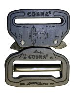 AustriAlpin 38mm 1.5" Matt Black Cobra Buckle + Clips FY38MVF-B