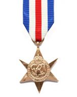 France and Germany Star Miniature Medal + Ribbon