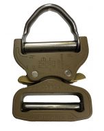 AustriAlpin Ansi D Ring Cobra 45mm Buckle (Coyote Brown) + XL Clips FX45CVD-XL