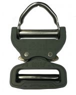 AustriAlpin 45mm / 1.75" Foliage Green Ansi Cobra Buckle and D Ring - FX45FVD