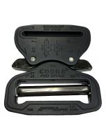 AustriAlpin 45mm 1.75" Matt Black Cobra Buckle + XL Clips - FY45MVF-XB