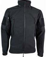 Triple Layered Highlander Tactical Soft Shell Jacket - Black