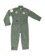 Kids Olive Green Flying Suit