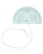  Accurate 6" RA Mils Map Reading Military Protractor