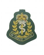 RAMC Commando Green Officers Wire Embroided Cap / Beret Badge