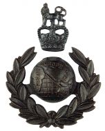 Issue Royal Marines Officers 2 Part Bronze Cap / Beret Badge