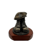 Royal Tank Regiment Boots and Beret Statue