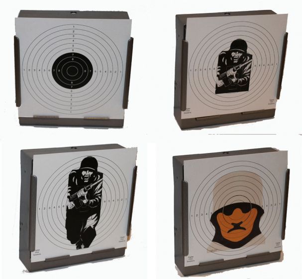 100 x Mixed Military Targets 17cm x 17cm 