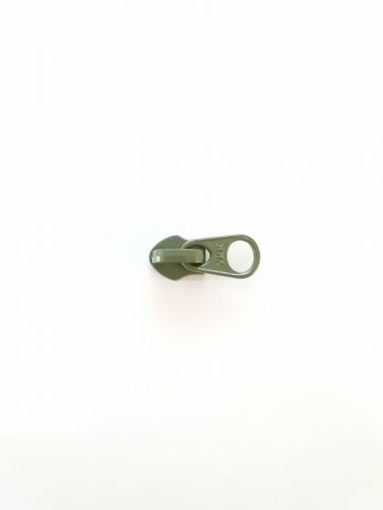 YKK No 5 Chain Khaki Green Reverse Slider (Single) - With Pull Tab (DFBW)