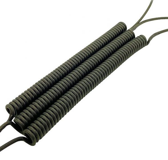 Olive Green Coil for lanyards (Tactical / Industrial)