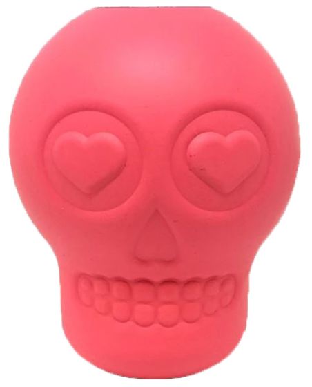 MKB Sugar Skull Treat Dispenser & Chew Toy - Pink - Large