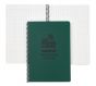 A5 Side Spiral Modestone Waterproof Notepad (100 Pages/50 Sheets) - Military Model - Green