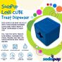 SodaPup Love Cube Durable Rubber Chew Toy & Treat Dispenser