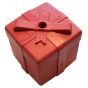 SodaPup Gift Box/Present Durable Rubber Chew Toy & Treat Dispenser - Red - Large