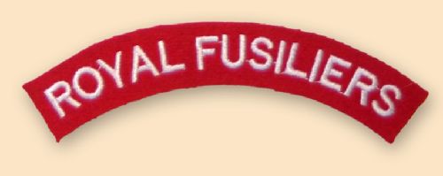 Royal Fusiliers Titles (pair)