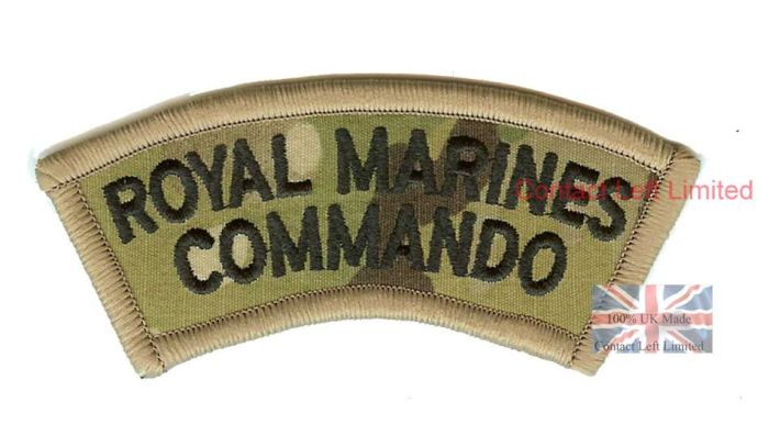 Multicam / MTP Royal Marines Commando Shoulder Flash (VELCRO® Brand Hook Backed)